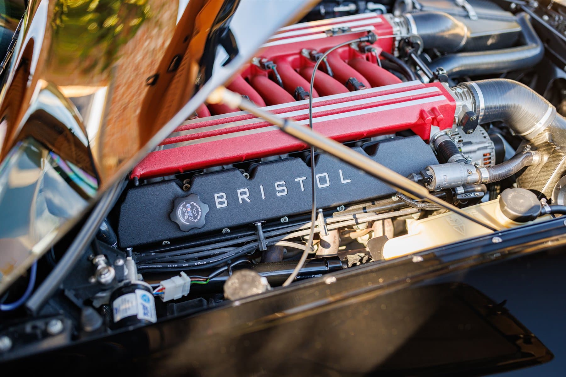 Bristol-branded V10 engine in the Bristol Fighter