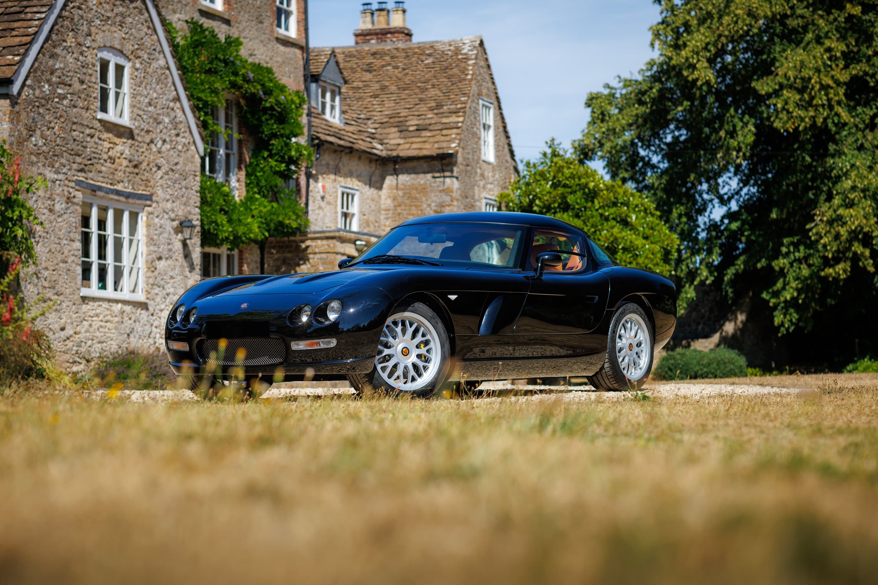 Full new-build black Bristol Fighter in front three-quarter view